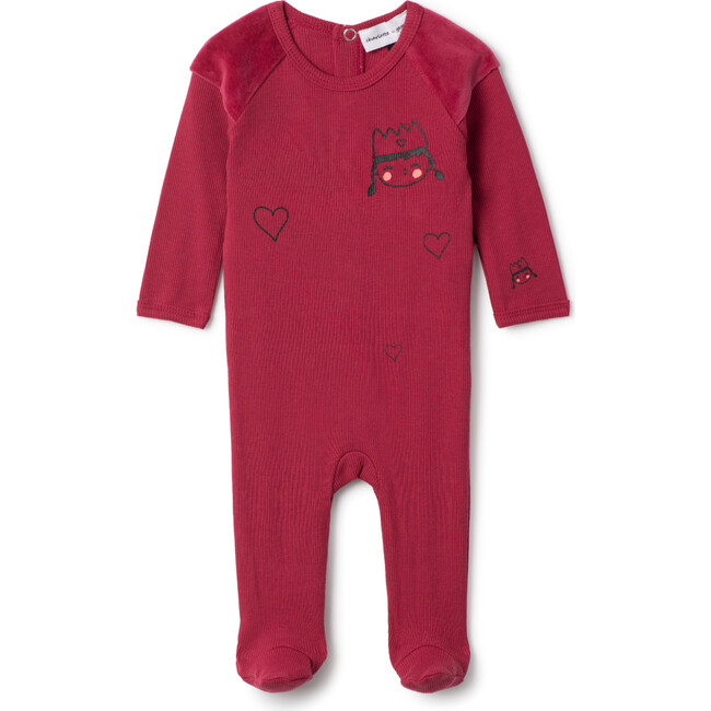 Princess Print Onesie Berry