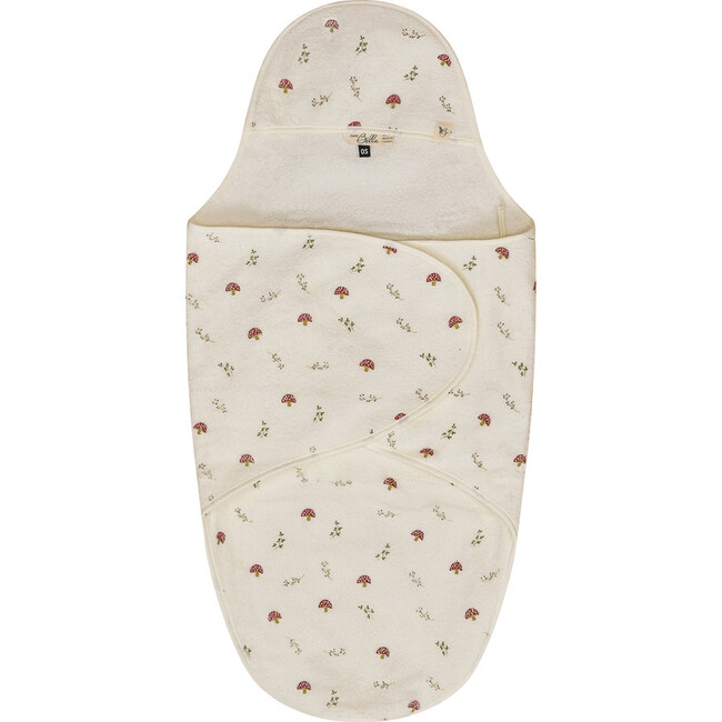 Printed Wrap Terry Towel Beige/Cream