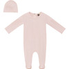 Strawberry and Dot Print Onesie Set Powder Pink - Mixed Apparel Set - 1 - thumbnail