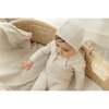 Knit Crochet Onesie and Hat Light Beige - Mixed Apparel Set - 2