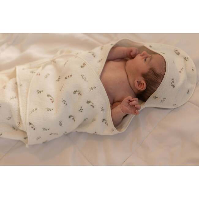 Printed Wrap Terry Towel Beige/Cream - Towels - 3