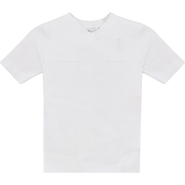 Anchor Embroidered Tshirt White
