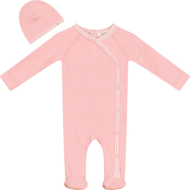 Stretch Knit Onesie Set Pink