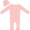 Stretch Knit Onesie Set Pink - Mixed Apparel Set - 1 - thumbnail