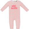 Checkered Mini Bestie Onesie Pink/White - Onesies - 1 - thumbnail