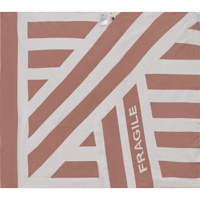 Pattern Knit Blanket Blossom/Off White