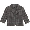 Woven Plaid Blazer Grey - Jackets - 1 - thumbnail