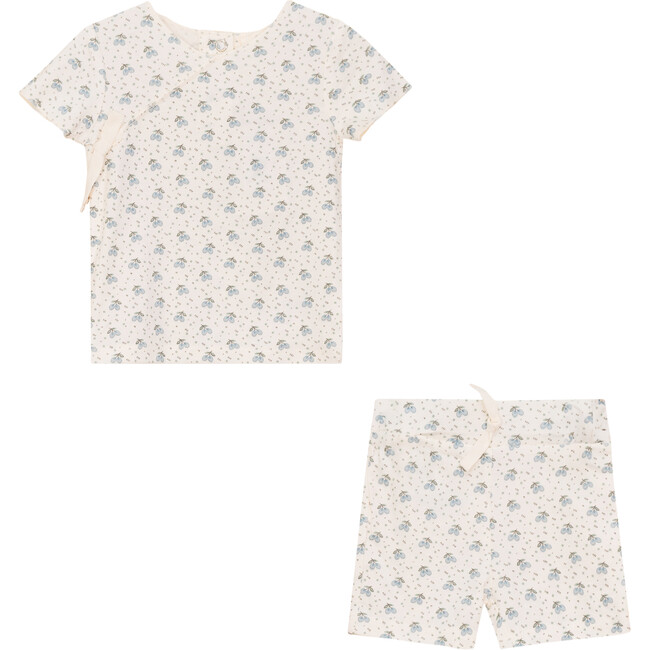 Fruit Print 2Pc Set Blue