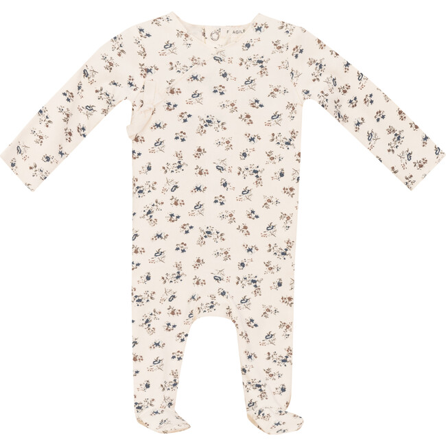 Wrap Printed Onesie Cream