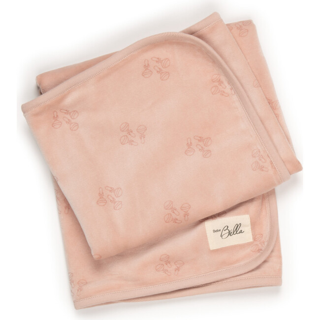 Rattle Print Blanket Pink