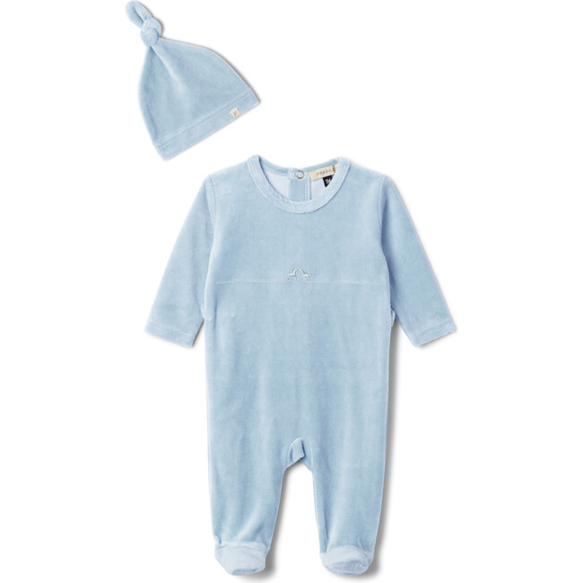 Rocking Horse Stretch Onesie Blue