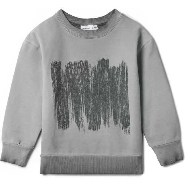 Painted Print Sweatshirt Grey