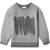 Painted Print Sweatshirt Grey - Sweatshirts - 2 - thumbnail