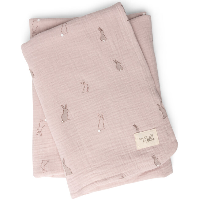 Bunny Apllique Swaddle Primrose