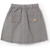 Denim Scallop Skirt Grey - Skirts - 1 - thumbnail