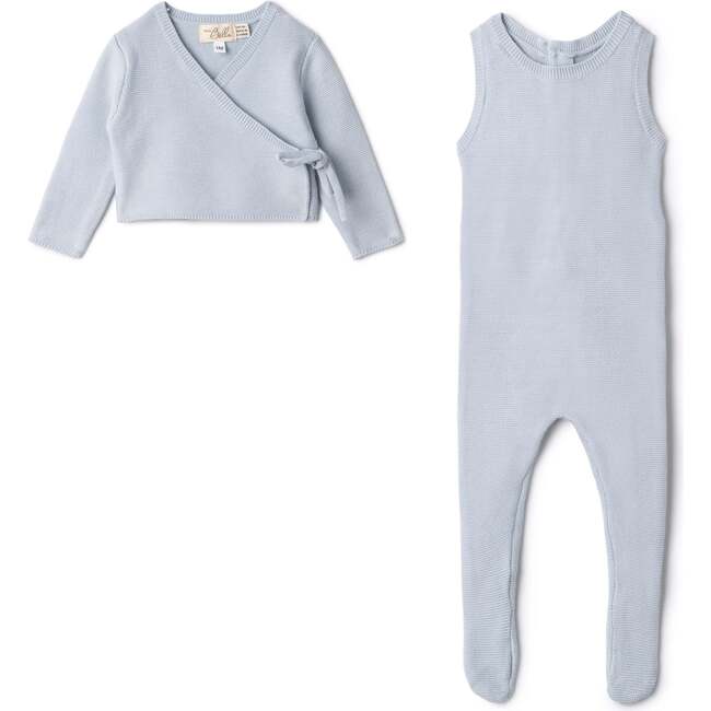 Onesie Cardigan Set Blue