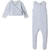 Onesie Cardigan Set Blue - Mixed Apparel Set - 1 - thumbnail