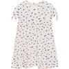 Multi Flower Print Dress White - Dresses - 1 - thumbnail