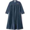 Velour Rib Robe Denim - Dresses - 1 - thumbnail