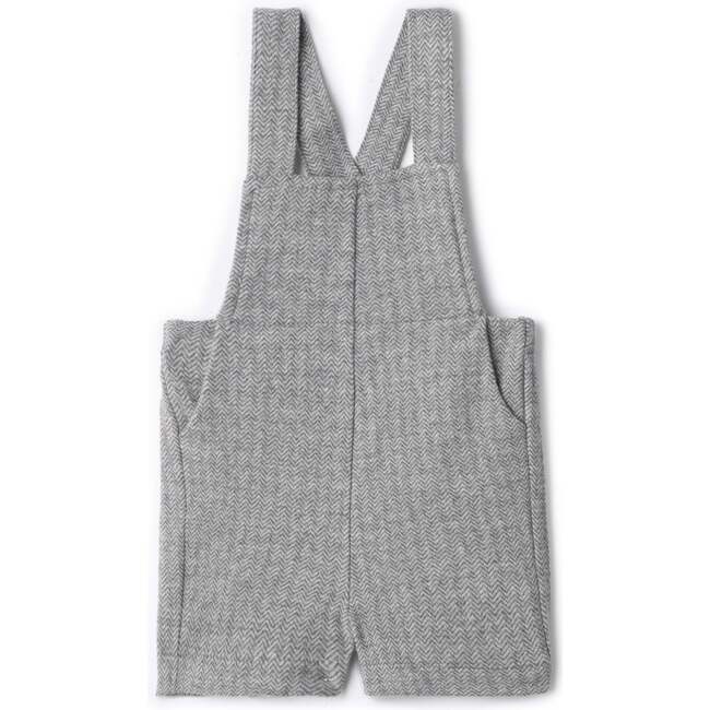 Herringbone Stretch Overalls Grey