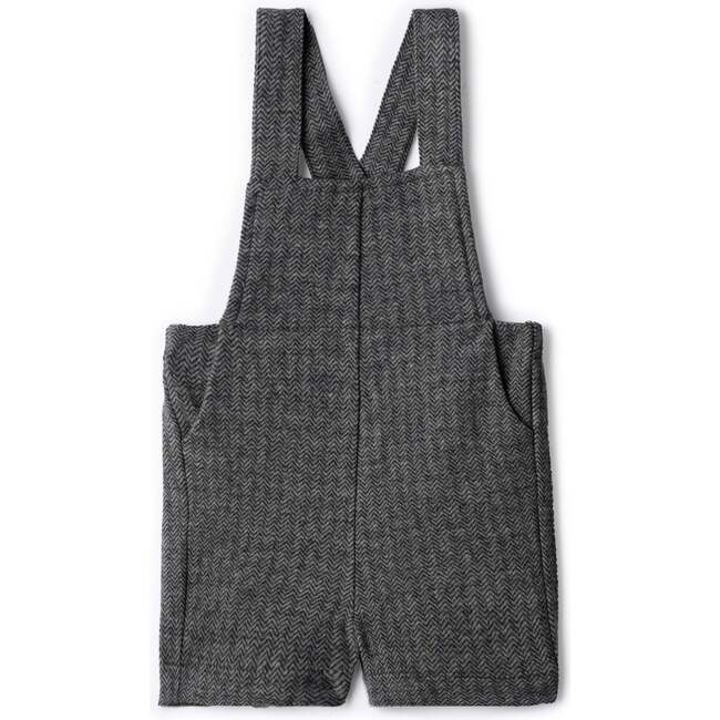 Herringbone Stretch Overalls Grey