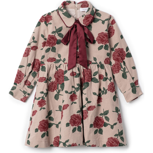 Printed Woven Dress Taupe