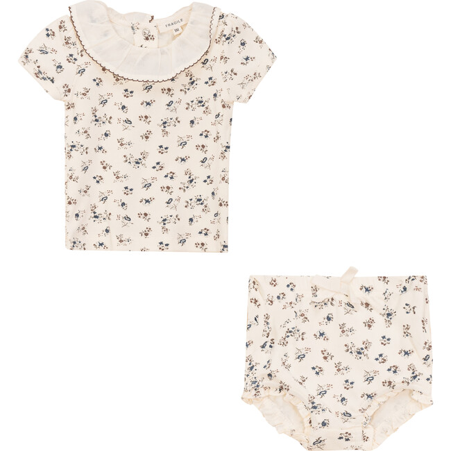 Printed 2Pc Set Cream