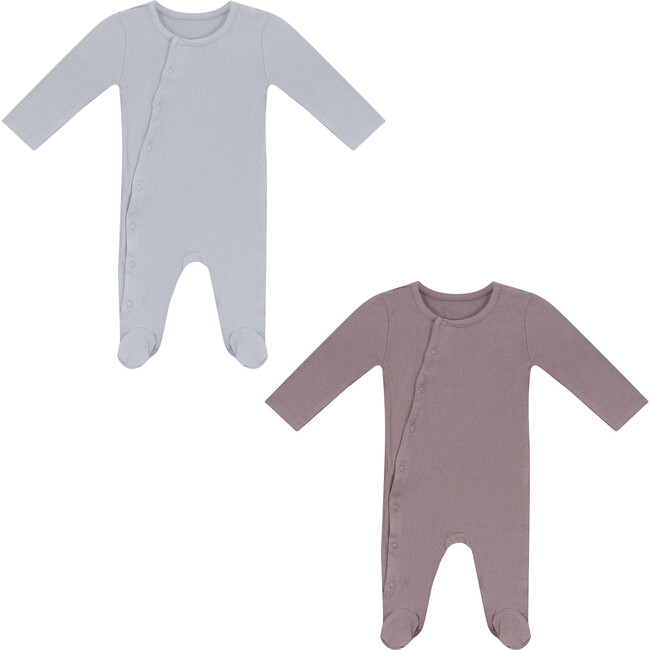 Rib Assorted Onesie Set Assorted Blue