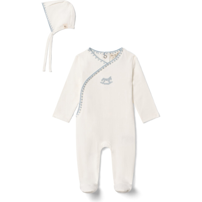 Embroidered Onesie Cream