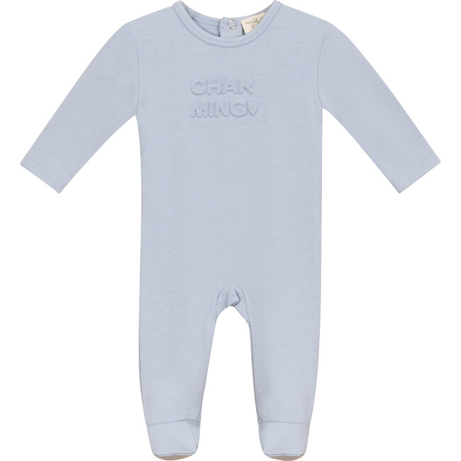Charming and Darling Print Onesie Blue