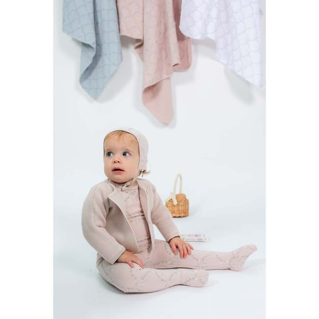 Rocking Horse Print Swaddle Blue Mist