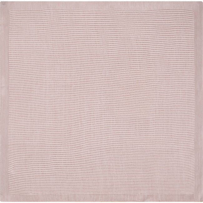 Knit Stitch Blanket Pink