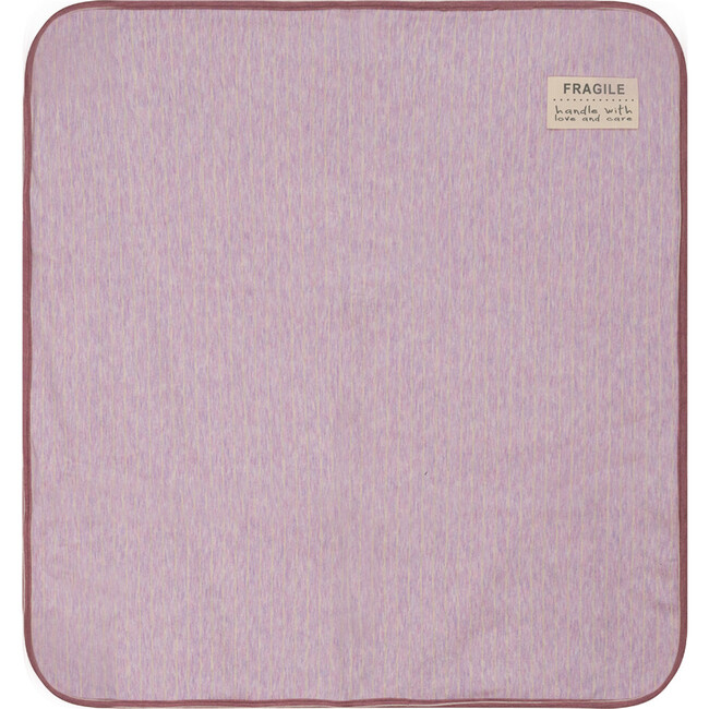 Stripe Stretch Knit Blanket Mauve