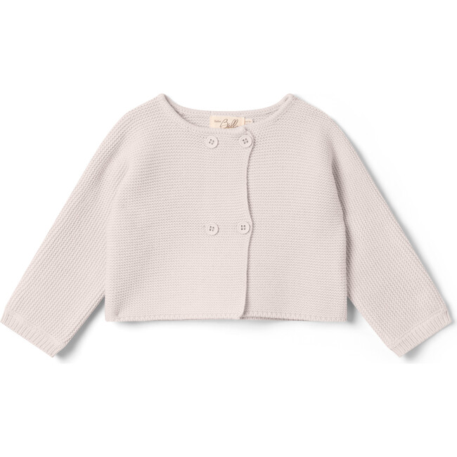 Double Breasted Knit Cardigan Dark Almond