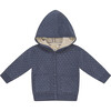 Knitted Jacket Dark Blue Grey/Dark Almond - Jackets - 1 - thumbnail
