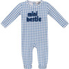 Checkered Mini Bestie Onesie Blue/White - Onesies - 1 - thumbnail