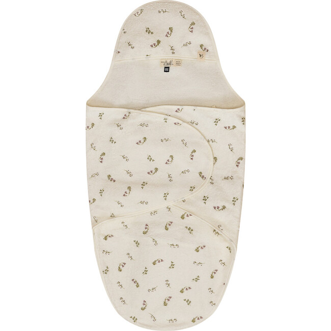 Printed Wrap Terry Towel Mauve/Cream