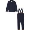 Cable Knit Overall Set Navy - Mixed Apparel Set - 1 - thumbnail