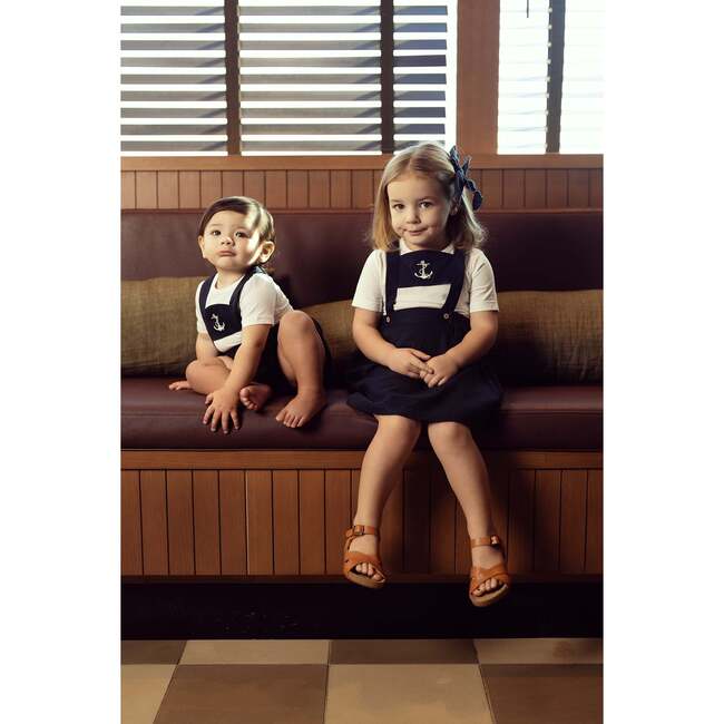 Anchor Embroidered Jumper Navy