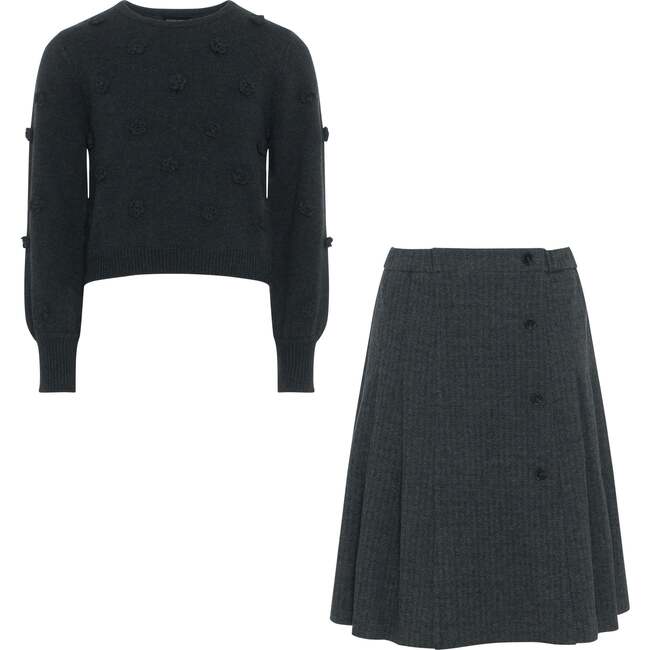 Herringbone Stretch Set Black