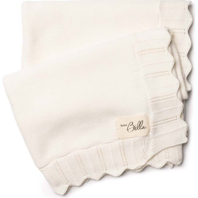 Knit Pointelle Blanket Cream
