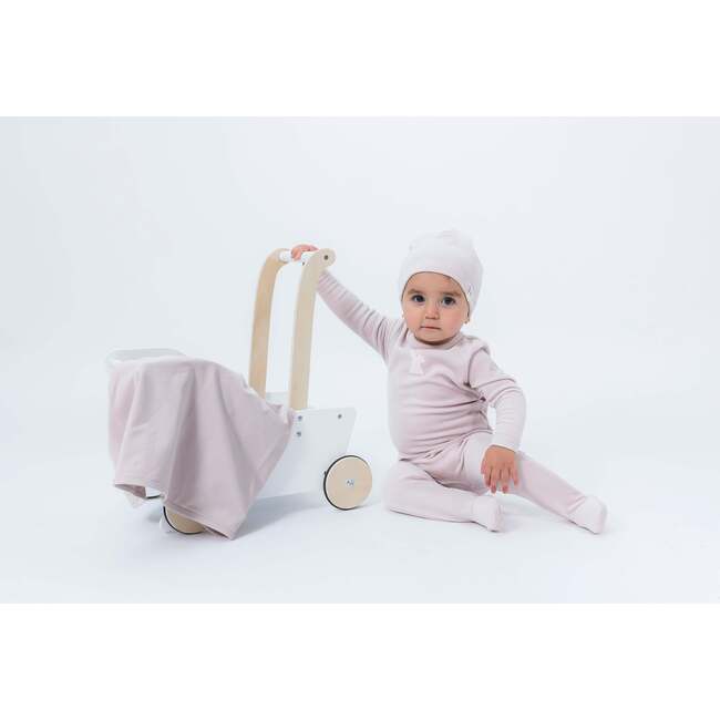 Bunny Applique Blanket Dark Almond