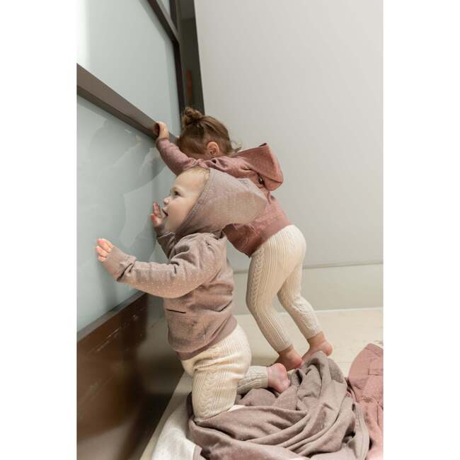 Knitted Jacket Dark Blue Grey/Dark Almond - Jackets - 5