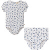 Floral Delight 2Pc Set Blue - Mixed Apparel Set - 1 - thumbnail