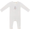 Boy and Girl Print Onesie Off White/Pink - Onesies - 1 - thumbnail