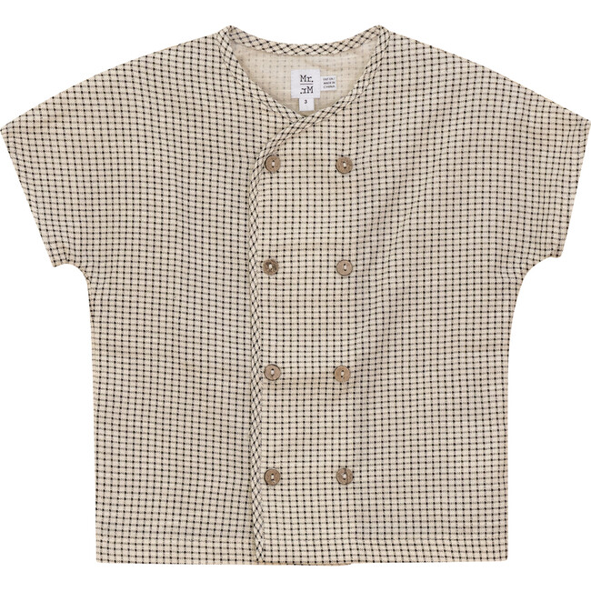 Woven Checkered Shirt Black