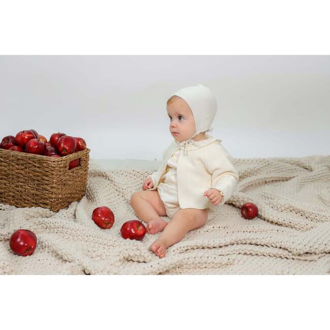Woven 2Pc Set and Cardigan Cream