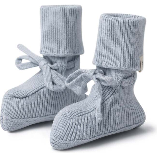 Knitted Booties Blue