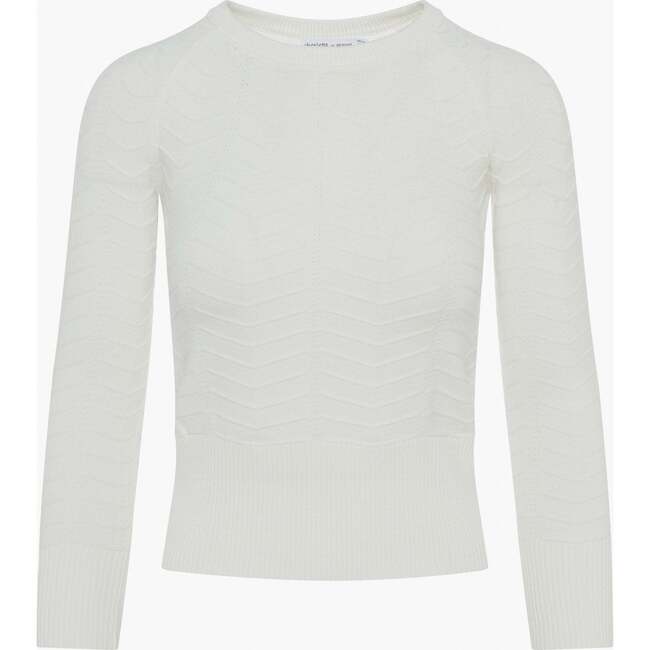 Knit Textured Top Off White