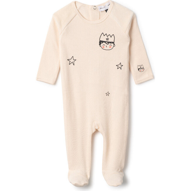 Prince Print Onesie Cream